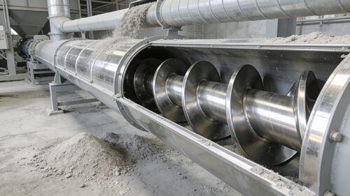 Abrasion et corrosion sévères dues à la poudre minérale ? Un convoyeur à vis en acier inoxydable résout le problème en une seule étape.