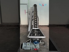 Convecteur à vis incliné personnalisable en acier inoxydable pour alimentateur automatique personnalisé