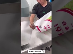 Convecteur à vis incliné flexible en acier inoxydable pour l'industrie chimique