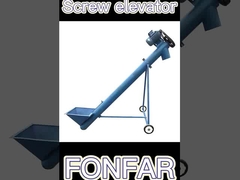 Transporteur d'alimentation en spirale verticale et inclinée en acier inoxydable pour la manutention des céréales