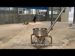 Transporteur à vis en acier inoxydable en forme de U