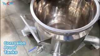 Cuves de réaction personnalisées Réservoirs de stockage de 500 L de haute qualité Réservoirs de stockage en acier inoxydable SS304/SS316L/C