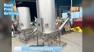 Grill à charbon de bois personnalisé en acier inoxydable 304, résistant à la corrosion, à l'oxydation et aux hautes températures