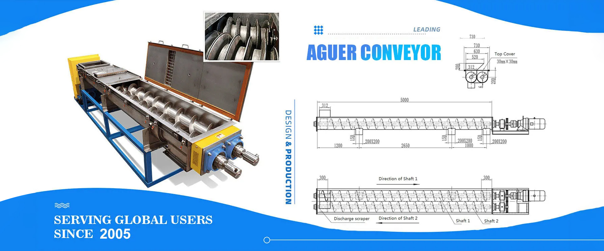 Qualité Convoyeur à vis usine