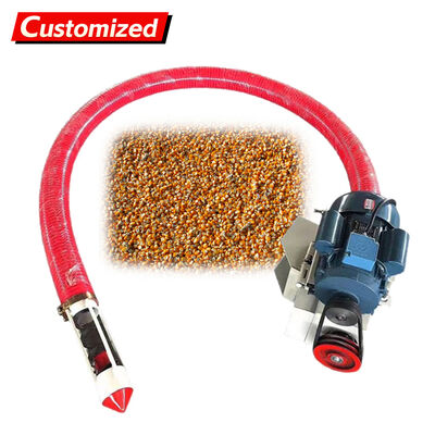 Convoyeur à vis à tube flexible personnalisé de 100 mm 1T/H pour le transport de grains, sable, ciment et poudre