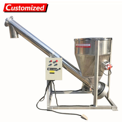 Transporteur à vis incliné de haute précision en acier inoxydable pour poudre et particules alimentaires