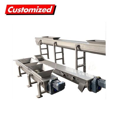 Un bon prix. Transporteur à vis résistant à la chaleur en acier inoxydable sur mesure pour équipement de traitement des eaux usées en ligne