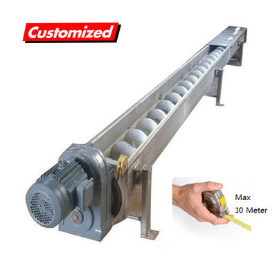 Un bon prix. Transporteur à vis personnalisable résistant à la chaleur en acier inoxydable pour le transport de grains et de produits chimiques en ligne