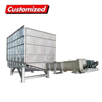 acheter Acier inoxydable convoyeur à auger vertical flexible résistant à la chaleur avec trémie fabrication en ligne