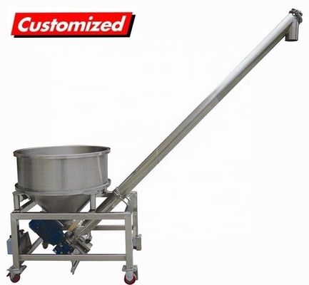 acheter Transporteur à vis à auger en acier inoxydable réglable en hauteur et en vitesse avec petite trémie fabrication en ligne