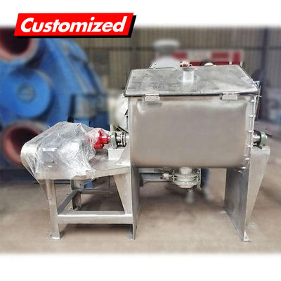Un bon prix. Mélangeur à ruban horizontal en acier inoxydable personnalisable pour un mélange de poudres à haute efficacité en ligne