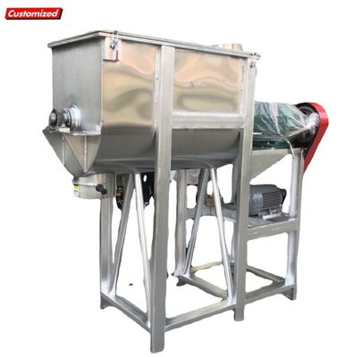 acheter Machine de concassage horizontale d'aliments pour animaux Produits chimiques transformés Mélangeur de poudre commercial fabrication en ligne