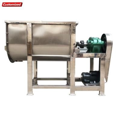 acheter Mélangeur de poudre sèche industriel à ruban de 500 kg pour les granulés de médicaments à l'intérieur de la poudre de détergent fabrication en ligne