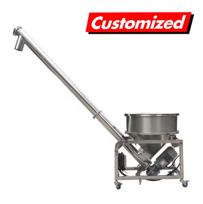 Un bon prix. Transporteur à vis flexible personnalisable résistant à la chaleur en acier inoxydable pour le transport de poudre et de grain en ligne