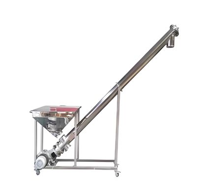 Un bon prix. Transporteur à vis vertical à perceuse en spirale personnalisé avec trémie pour matériaux en ligne