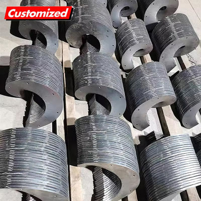 Un bon prix. Convecteur à vis résistant à la chaleur en acier inoxydable, vis à aubes personnalisée pour les applications industrielles en ligne