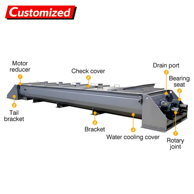 Un bon prix. CUSTOM Nouveau chauffage thermique gilets de refroidissement convoyeurs à vis convoyeur à auger à haute température mélangeurs continus pour le chauffage refroidissement en ligne
