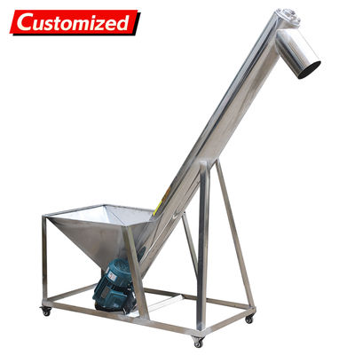 Un bon prix. Vis sans fin en acier inoxydable avec inclinaison de 0 à 45 degrés, haute résistance à la traction et fonctionnement manuel ou automatique en ligne