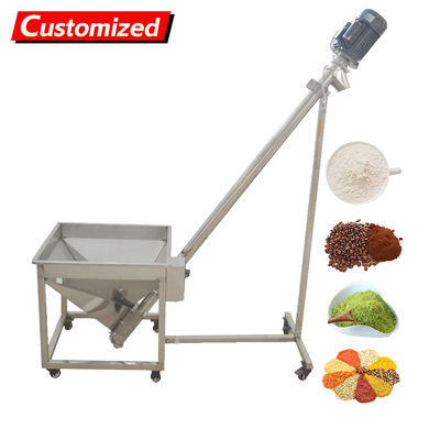 Un bon prix. oem Incline Auger Screw Conveyor Industrial Helical Hopper Spiral Powder Feeder 750W Stainless Steel 441-661 lb/min Spring Loader 220V 1PH en ligne