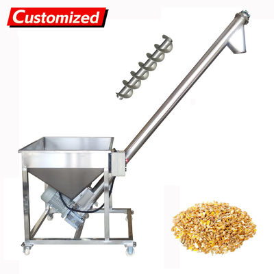 Un bon prix. oem Vertical Spiral Powder Conveyor 1100W Screw Type Automatic Granule‌ Conveyor 1400r/min Stainless Steel Spiral Feeding Machine with 66.93