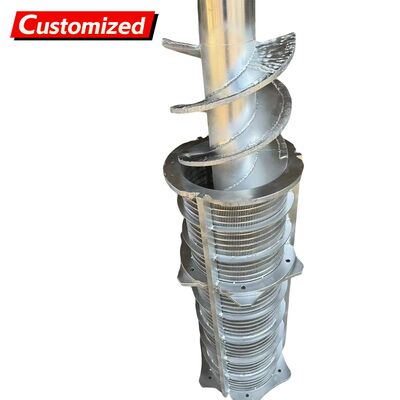 Un bon prix. Lames hélicoïdales en acier inoxydable sur mesure pour convoyeur à vis sans fin, arbres de vis en acier inoxydable pour l'énergie et l'exploitation minière, les fermes, les travaux de construction en acier inoxydable, en acier au carbone et autres en ligne