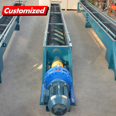 Un bon prix. Conveyeur à auger en acier au carbone et en ciment industriel sur mesure pour le sol et l'agrégat de charbon de cendres en ligne