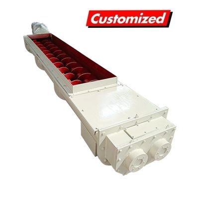 Un bon prix. Transporteur à vis à double arbre en acier au carbone sur mesure - Transporteur à vis résistant à la chaleur pour applications industrielles en ligne