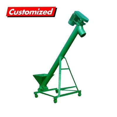 Un bon prix. Alimentateur à vis en acier au carbone à charge lourde sur mesure pour les granulés industriels en ligne