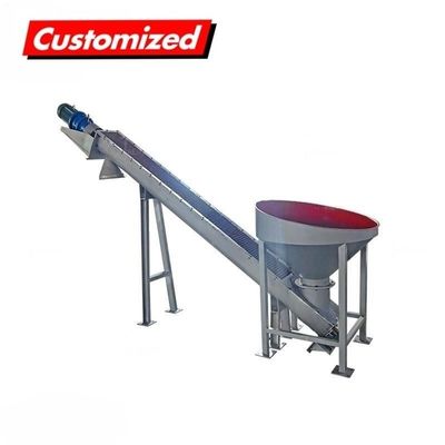Un bon prix. Transporteur à vis hélicoïdale inclinée à grains en plastique sur mesure OEM résistant à la chaleur pour le transport de glace en ligne