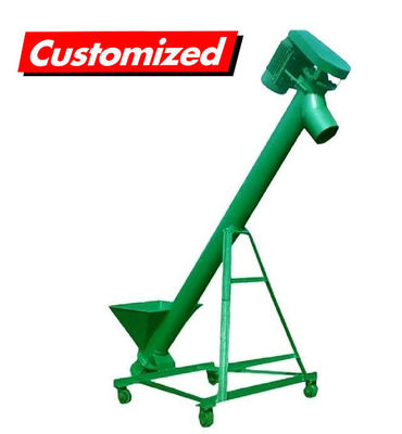 Un bon prix. Transporteur à vis incliné résistant à la chaleur en acier inoxydable en ligne