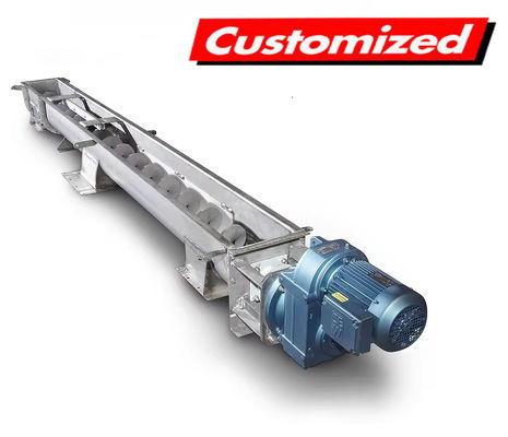 Un bon prix. Transporteur à vis personnalisé résistant à la chaleur en acier inoxydable pour la manutention de matériaux industriels en ligne