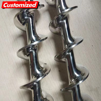 Un bon prix. 45 degrés d'angle d'inclinaison de l'axe sans aiguille convoyeur à vis pour les matériaux de faible fluidité en ligne
