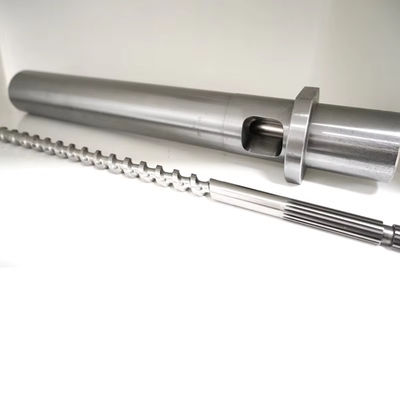 Un bon prix. 2025 alliage d'acier inoxydable personnalisé à double extrudeuse à vis unique baril de vis réciproque injection de plomb alimentation vis auger nitrure en ligne