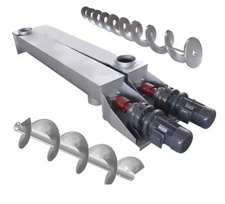 Un bon prix. Convecteur à vis en acier inoxydable à vis sans arbre de conception en spirale avec structure à fuite entièrement fermée en ligne