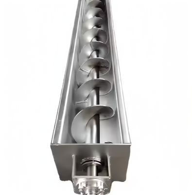 Un bon prix. Égouts eaux usées Slurry Sludge solide U Type trou tube Tubulaire convoyeur à vis de transport avec trémie et vis en spirale en ligne
