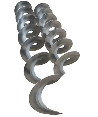Un bon prix. Machine à lame en acier inoxydable à spirale de haute précision pour convoyeur à vis sans arbre de diamètre personnalisable en ligne
