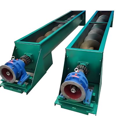 Un bon prix. Égouts eaux usées Slurry Sludge solide U Type de trou de tube Tubulaire convoyeur de transport à vis pour l'industrie avec trémie en ligne