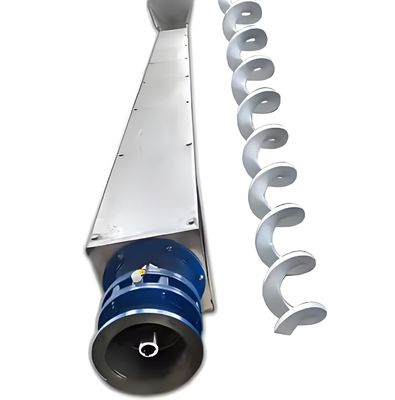 Un bon prix. Pipe en acier inoxydable en forme de U, perçage en spirale sans arbre, lame, ciment, cendres, boues, convoyeur en spirale en ligne