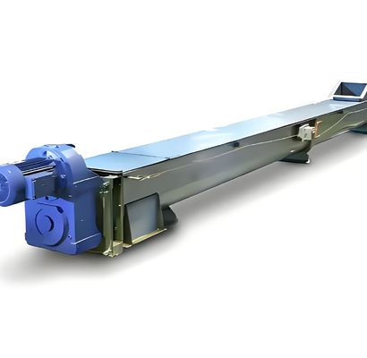 Un bon prix. Transporteur spirale sans arbre en acier inoxydable en forme de U pour le ciment de boue et l'alimentation en poudre sèche en ligne