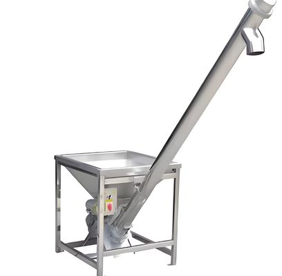 Un bon prix. Appareil d'alimentation à vis inclinée en acier inoxydable 304 résistant à la chaleur avec réglage de fréquence variable et conception anti-corrosion en ligne