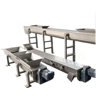 Un bon prix. Transporteur à vis sans arbre en acier inoxydable pour le transport efficace de solides de boues avec conception résistante à la corrosion en ligne