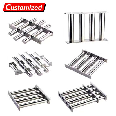 Un bon prix. Custom Permanent Strong Magnet Grid 12000 Gauss Neodymium Bar Rod Separator Stainless Filter High Magnetic Hopper Grate Magnet for lithium battery manufacturers, factories, and manufacturing industrie en ligne