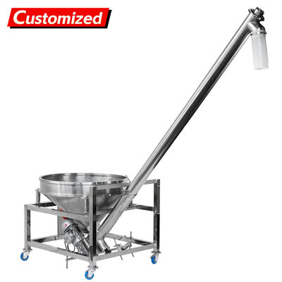 Un bon prix. Custom-designed inclined stainless steel screw conveyor, automatic feeding system for transporting non-free-flowing powdered products such as flour, talcum powder, coffee, milk powder, etc. en ligne
