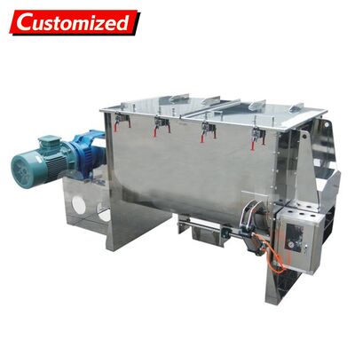 Un bon prix. Custom Stainless Steel Ribbon Mixer Spiral Mixer Blender High mixing efficiency for powders granules viscous materials pastes Suitable for chemical pharmaceutical food feed plastics industries en ligne