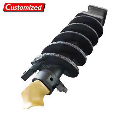 Un bon prix. Machine de forage à auger personnalisée économique à double coupe à seule flûte à auger droit à roche à forage rotatif à auger à roche en ligne