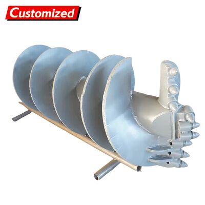 Un bon prix. Foreuse à tarière personnalisée, Foreuse à tarière, Foreuse rotative Mèche de tarière droite à une seule cannelure (dentée) Pour la construction dans les couches d'argile, les couches très altérées et les couches de gravier en ligne