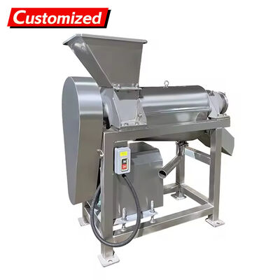 Un bon prix. Presse-fruits et légumes en acier inoxydable commercial sur mesure, presse-vis, extracteur de pulpe, extracteur de baies, de noix et de légumes-racines, système de pressage mécanique en ligne