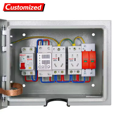 Un bon prix. Boîte de distribution imperméable à l'eau IP55 avec tension nominale 220V/380V et verrouillage anti-voltage certifié pour les applications industrielles en ligne