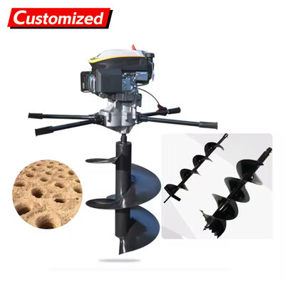Un bon prix. Perceuse portative à tarière avec moteur 2 temps refroidi par air pour le forage polyvalent de terre et de glace en ligne