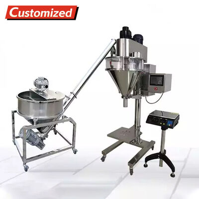 Un bon prix. Machine de remplissage semi-automatique de poudre avec une précision de remplissage ≤ ± 1% et système de contrôle PLC pour un dosage précis en ligne